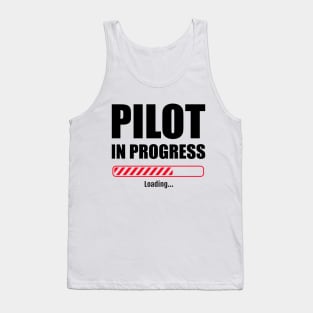 Pilot in progress red bar Tank Top